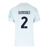 Inter Milan Denzel Dumfries #2 Vonkajší futbalový dres 2025-26 Krátky Rukáv